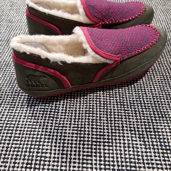 SOREL Tremblant II Women's Pink Fleece-Lined Slip-On Moccasins Size 8 - Picture 2 of 8